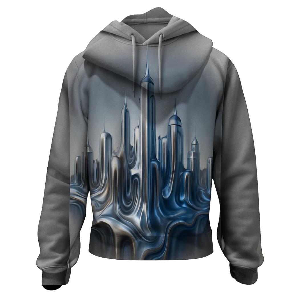 Molten Skyline Gradient City heavyweight hoodies