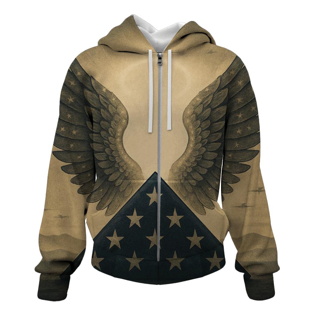 Wings Of The Fallen Rising embroidered hoodies