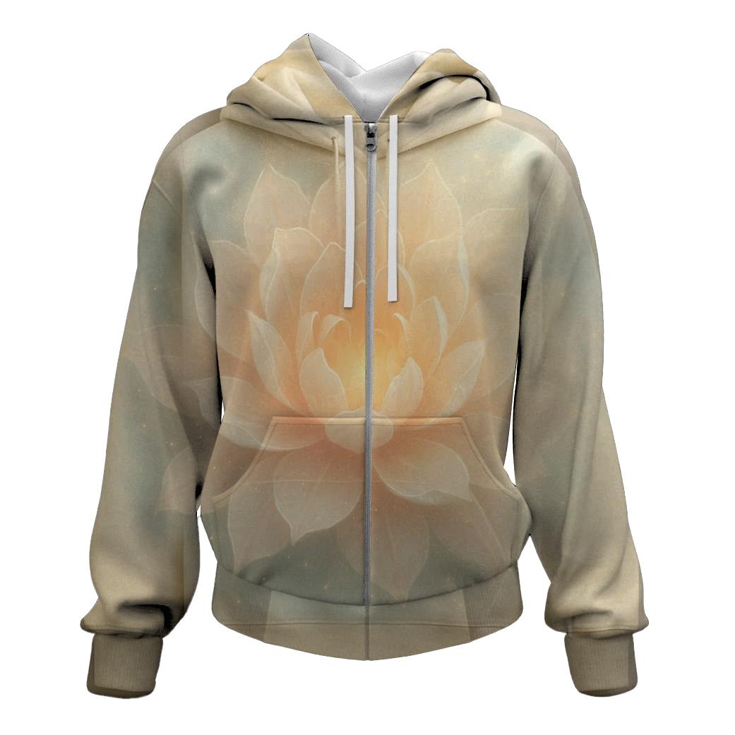 Celestial Bloom Gradient Petals hoodie designs