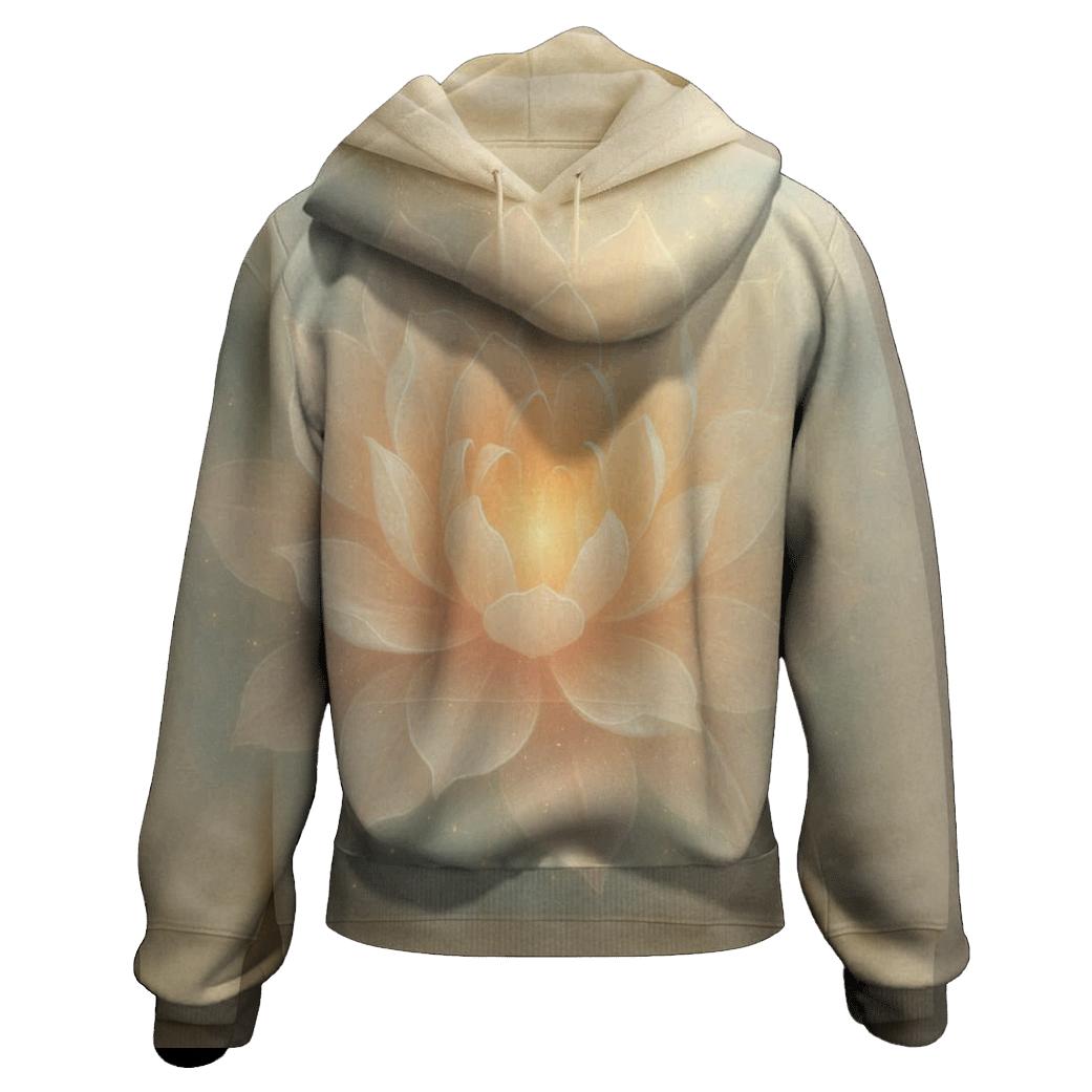 Celestial Bloom Gradient Petals hoodie designs