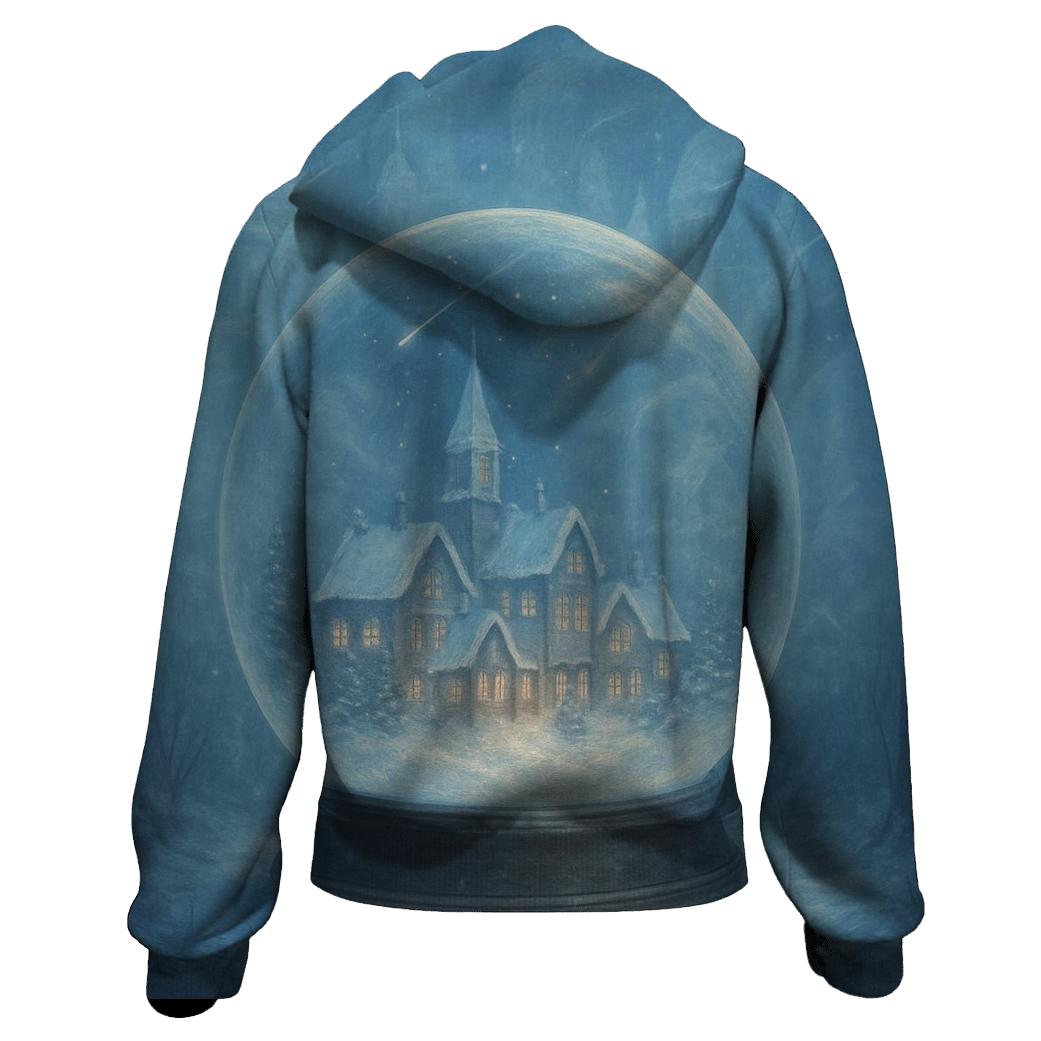 Snow Globe Time Traveler premium hoodies