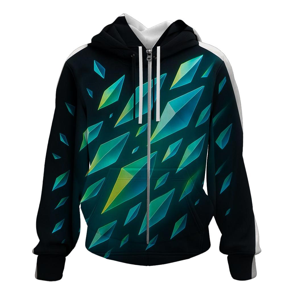 Prismatic Drift Gradient Shapes custom hoodies