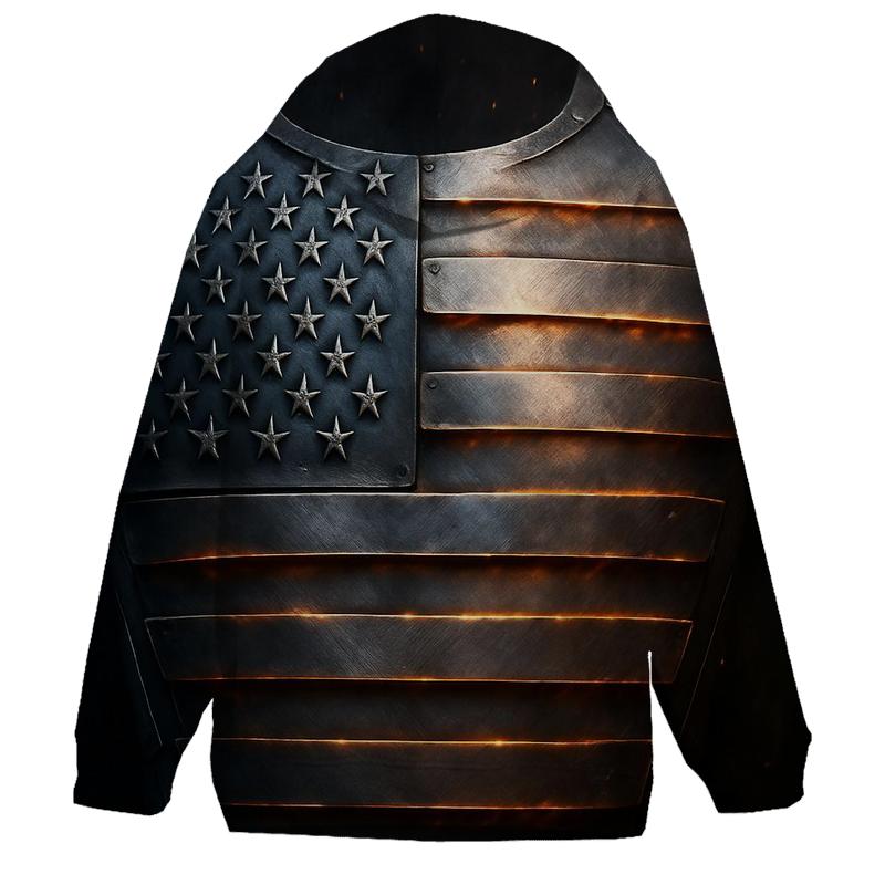 Steel Forged Stripes lightweight hoodies