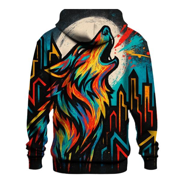 Graffiti Howl Skyline pullover hoodies
