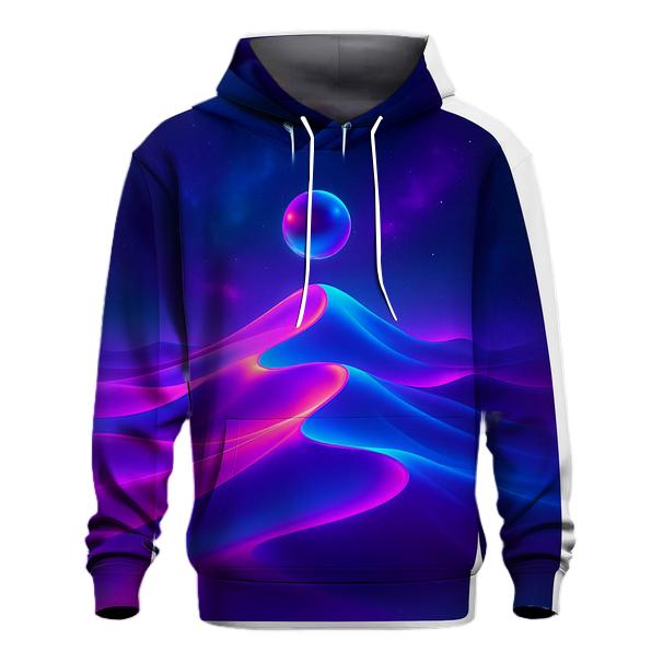 Neon Mirage Gradient Dunes zip-up hoodies