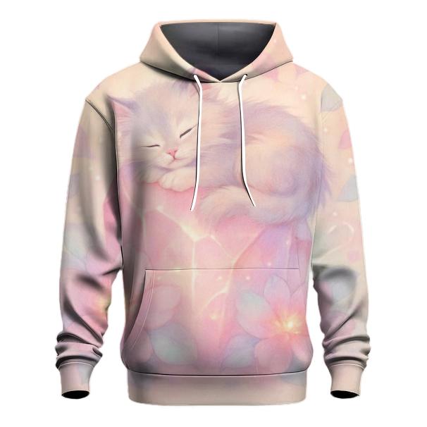 Crystal Garden Napping Cat pullover hoodies
