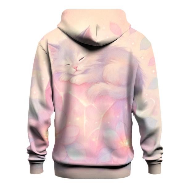 Crystal Garden Napping Cat pullover hoodies