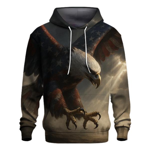 Eagle Over The Valorous Field zip-up hoodies