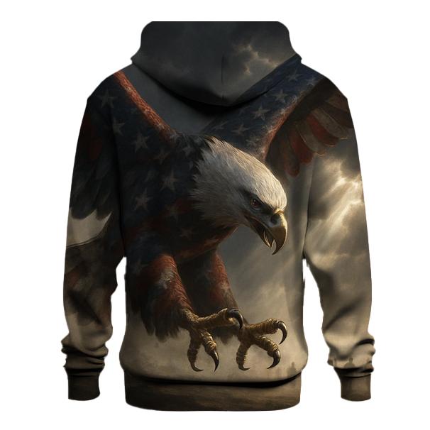 Eagle Over The Valorous Field zip-up hoodies