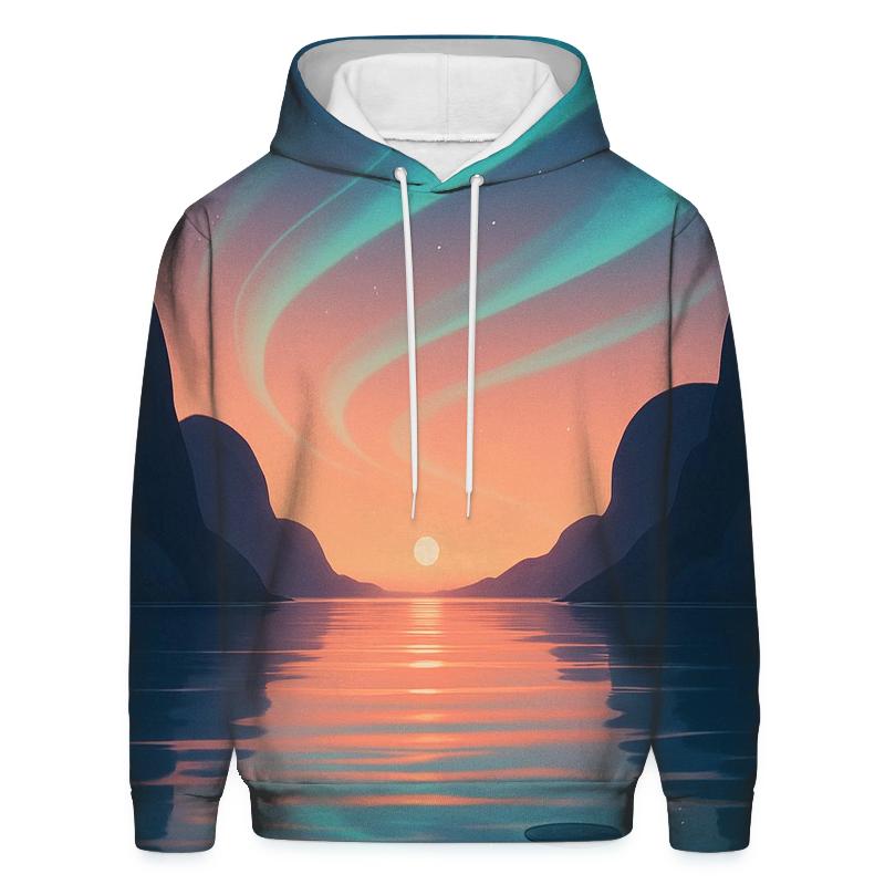Aurora Lagoon Sundown designer hoodies