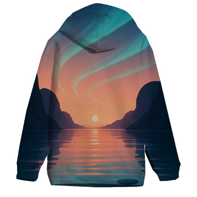 Aurora Lagoon Sundown designer hoodies