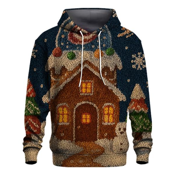 Gingerbread Galaxy Cabin printed hoodies