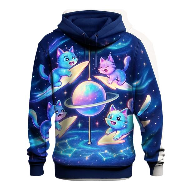 Cosmic Carousel Cats hoodie trends