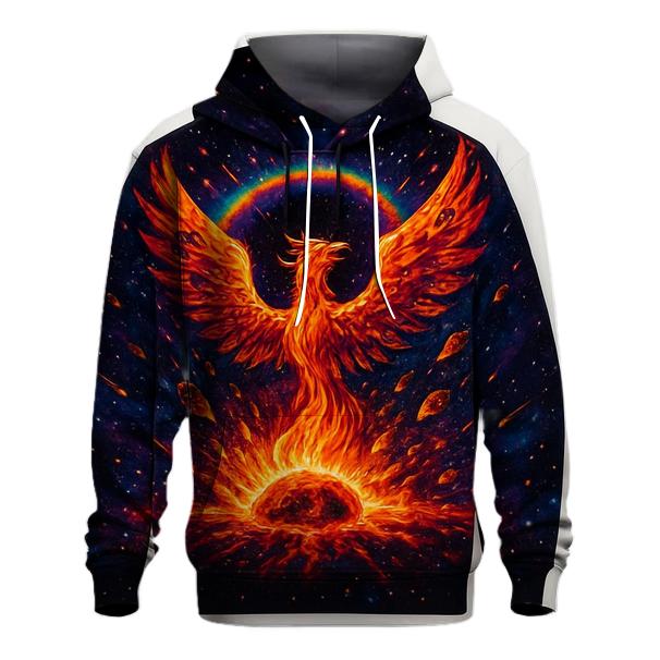 Stellar Phoenix Rebirth graphic hoodies