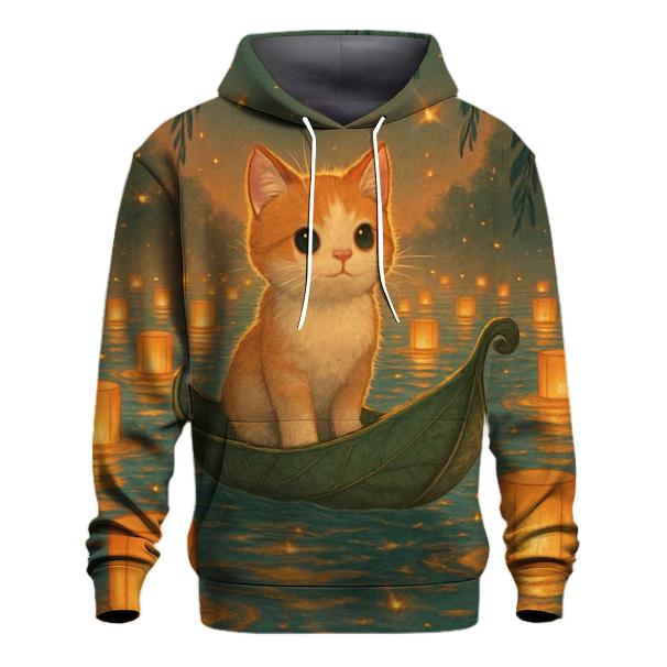 Lantern River Cat Boat graphic hoodies