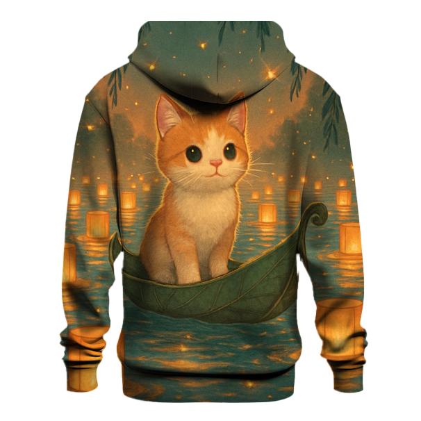 Lantern River Cat Boat graphic hoodies