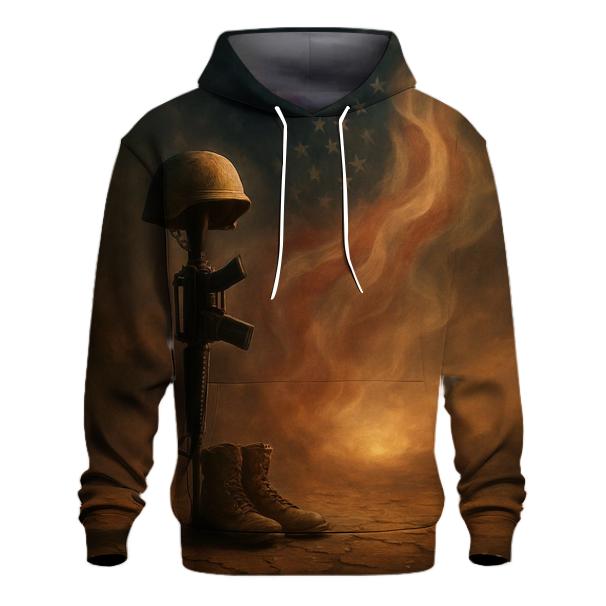 Silent Honor At The Battlefield Cross premium hoodies