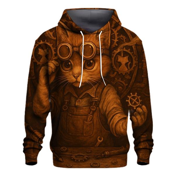 Steamwork Tinkerer Cat custom hoodies