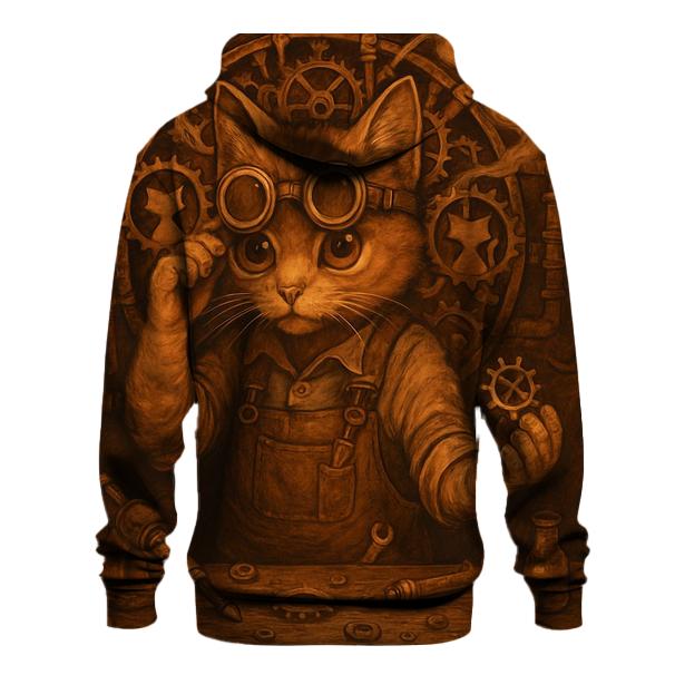 Steamwork Tinkerer Cat custom hoodies