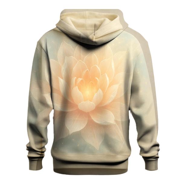 Celestial Bloom Gradient Petals zip-up hoodies