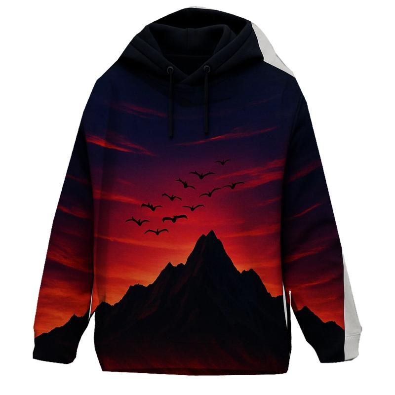 Ridge Line Ember Flight printed hoodies