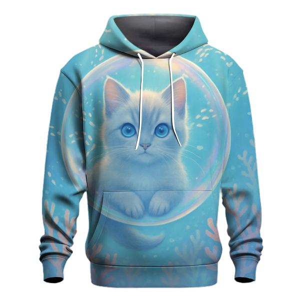 Ocean Bubble Dream Cat printed hoodies
