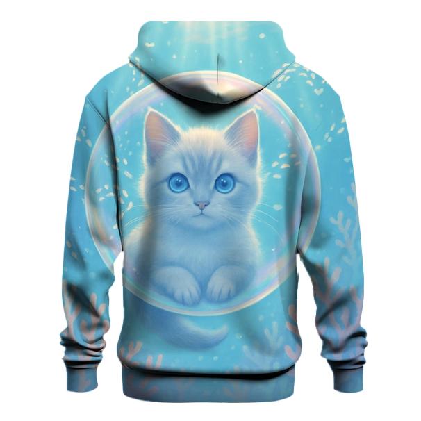 Ocean Bubble Dream Cat printed hoodies