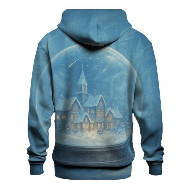 Snow Globe Time Traveler embroidered hoodies