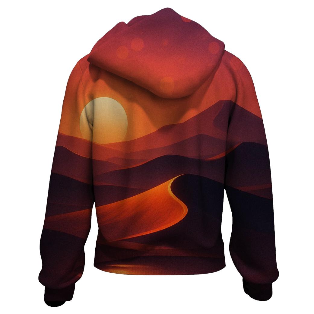 Desert Mirage Afterglow zip-up hoodies