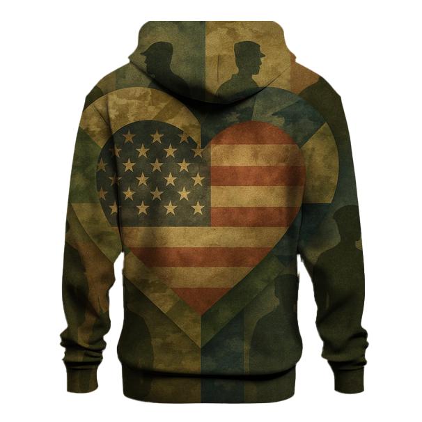 Camouflage Heart Of The Republic lightweight hoodies