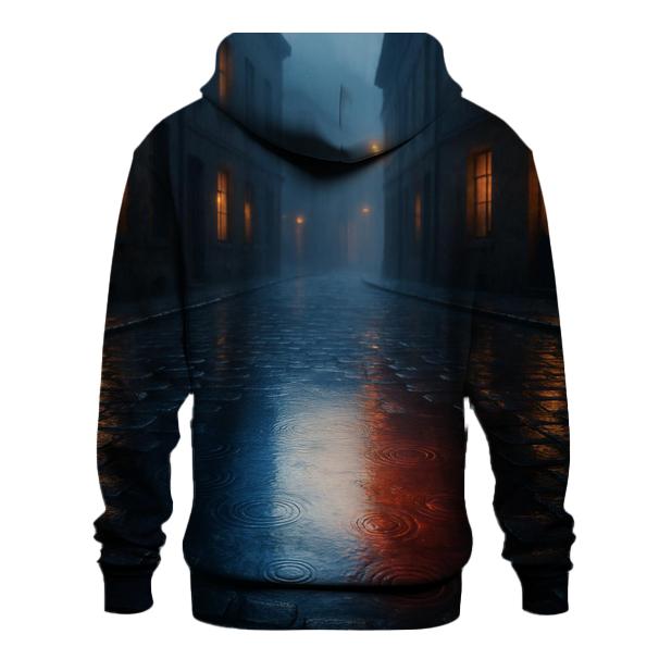French Flag Rainy City Reflection hoodie designs