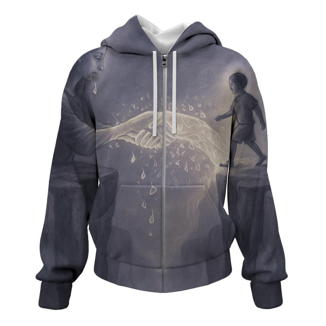 Bridge Of Her Unspoken Forgiveness embroidered hoodies