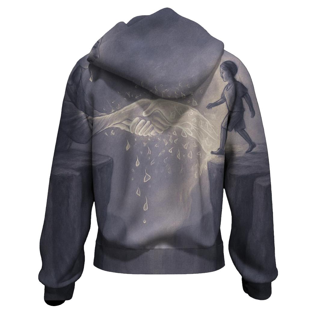 Bridge Of Her Unspoken Forgiveness embroidered hoodies