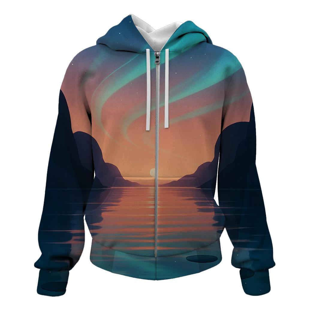 Aurora Lagoon Sundown pullover hoodies