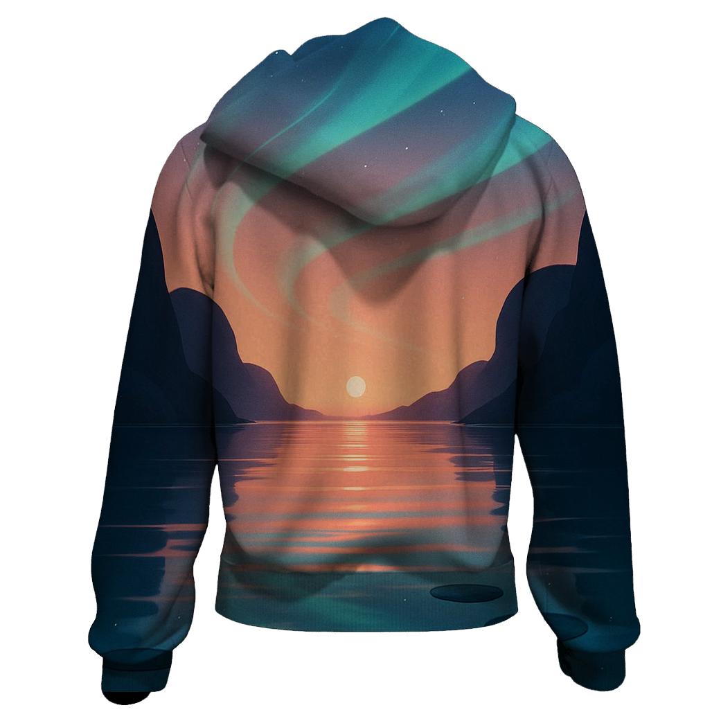 Aurora Lagoon Sundown pullover hoodies