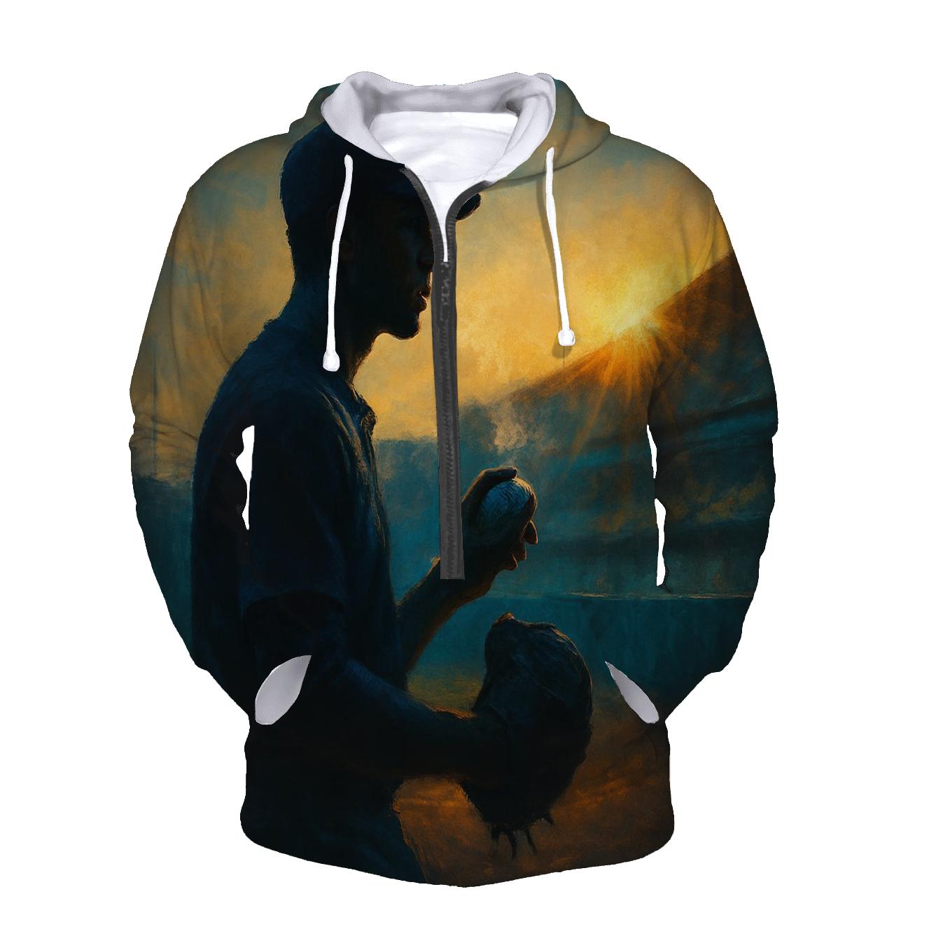 Sunrise Bullpen Focus printed hoodies