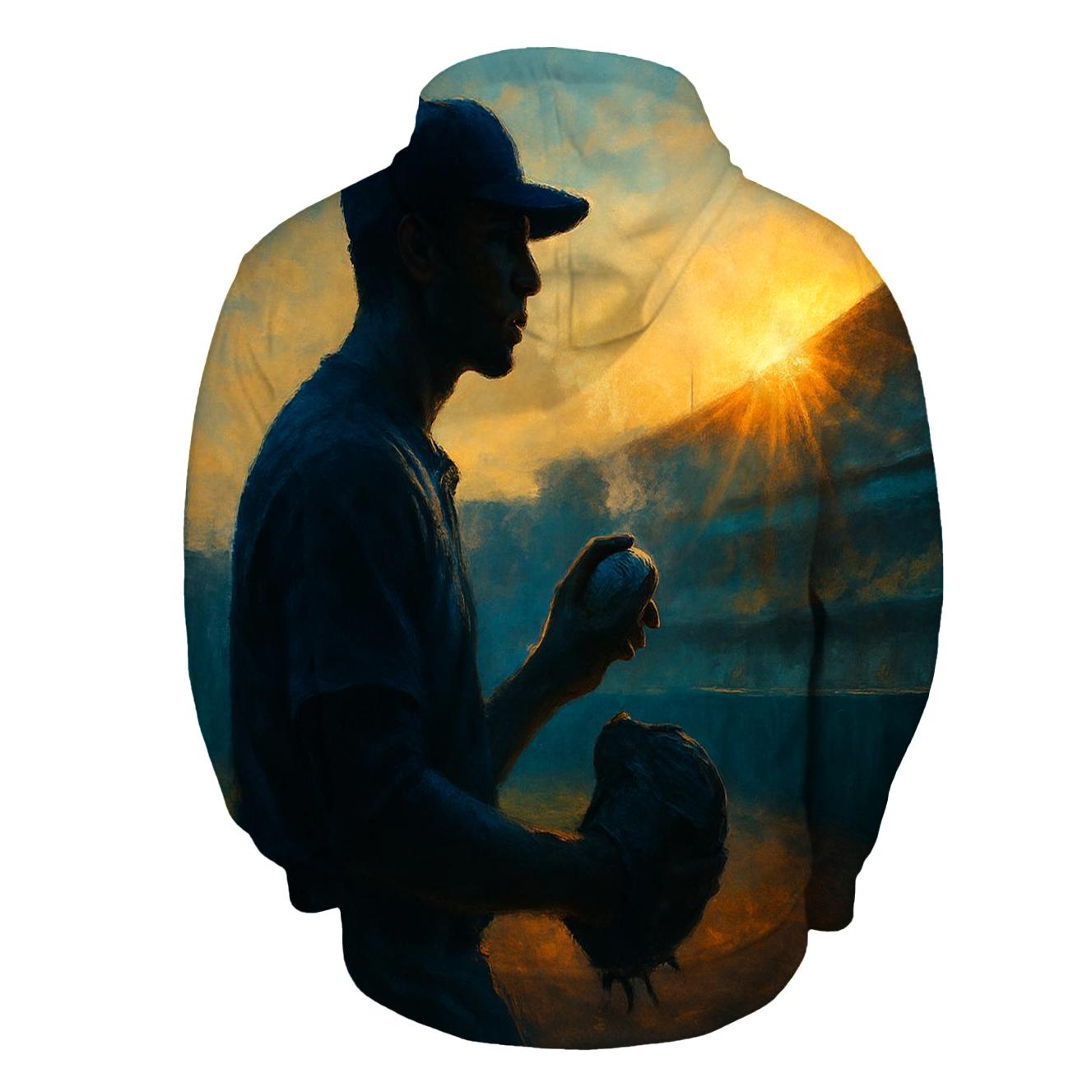 Sunrise Bullpen Focus printed hoodies