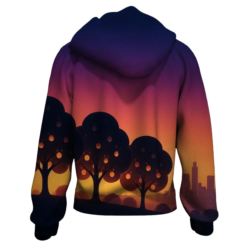 Skyline Orchard Glow premium hoodies