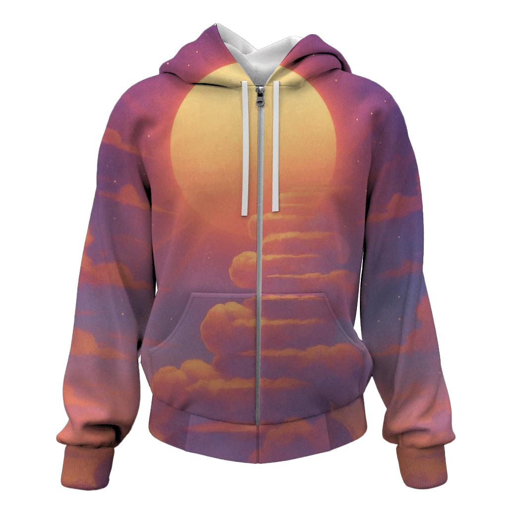 Cloud Steps To The Setting Sun hoodie trends