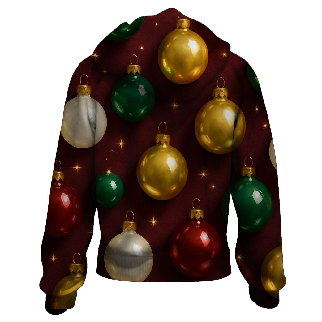 Bauble Galaxy Scatter On Burgundy Velvet hoodie trends