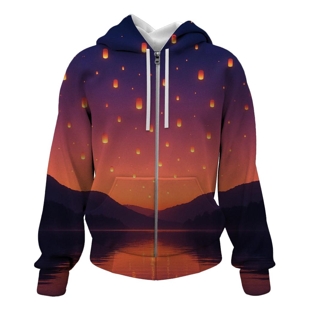Sky Lantern Dusk Drift hoodie designs