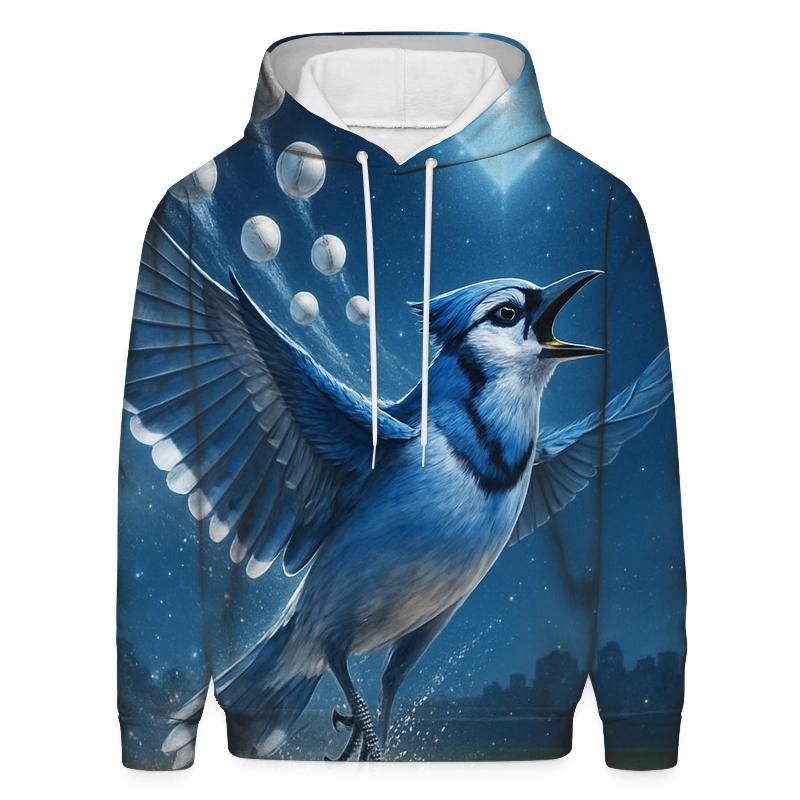 Blue Jays Cosmic Flight Over The Diamond zip-up hoodies