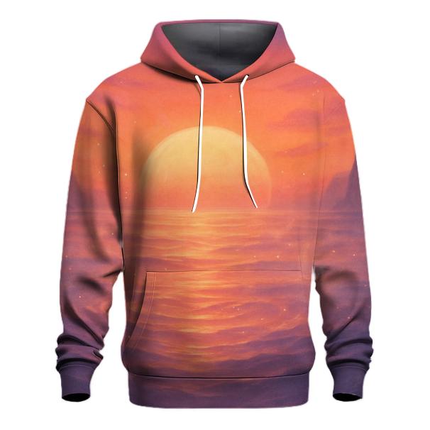 Celestial Ember Tides premium hoodies