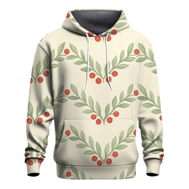 Emerald Holly Chevron On Ivory hoodie trends