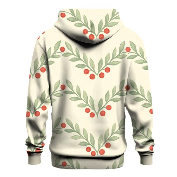 Emerald Holly Chevron On Ivory hoodie trends