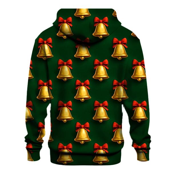 Golden Bell Glow Grid On Deep Green hoodie styles
