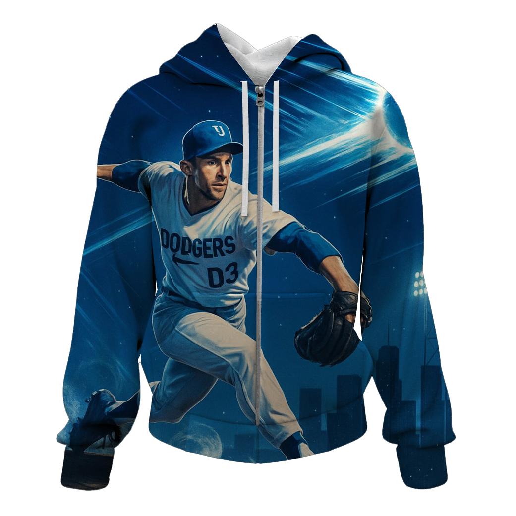 Skyline Fastball Surge printed hoodies