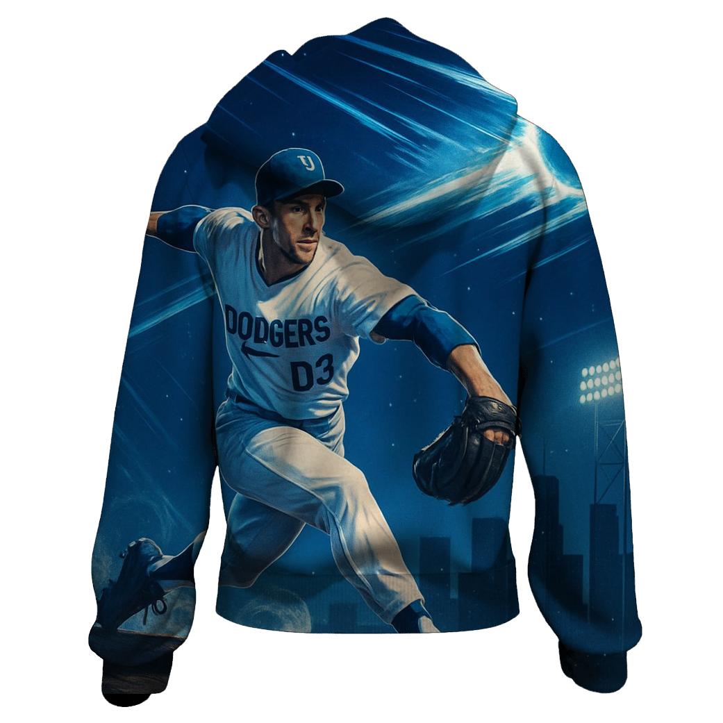 Skyline Fastball Surge printed hoodies