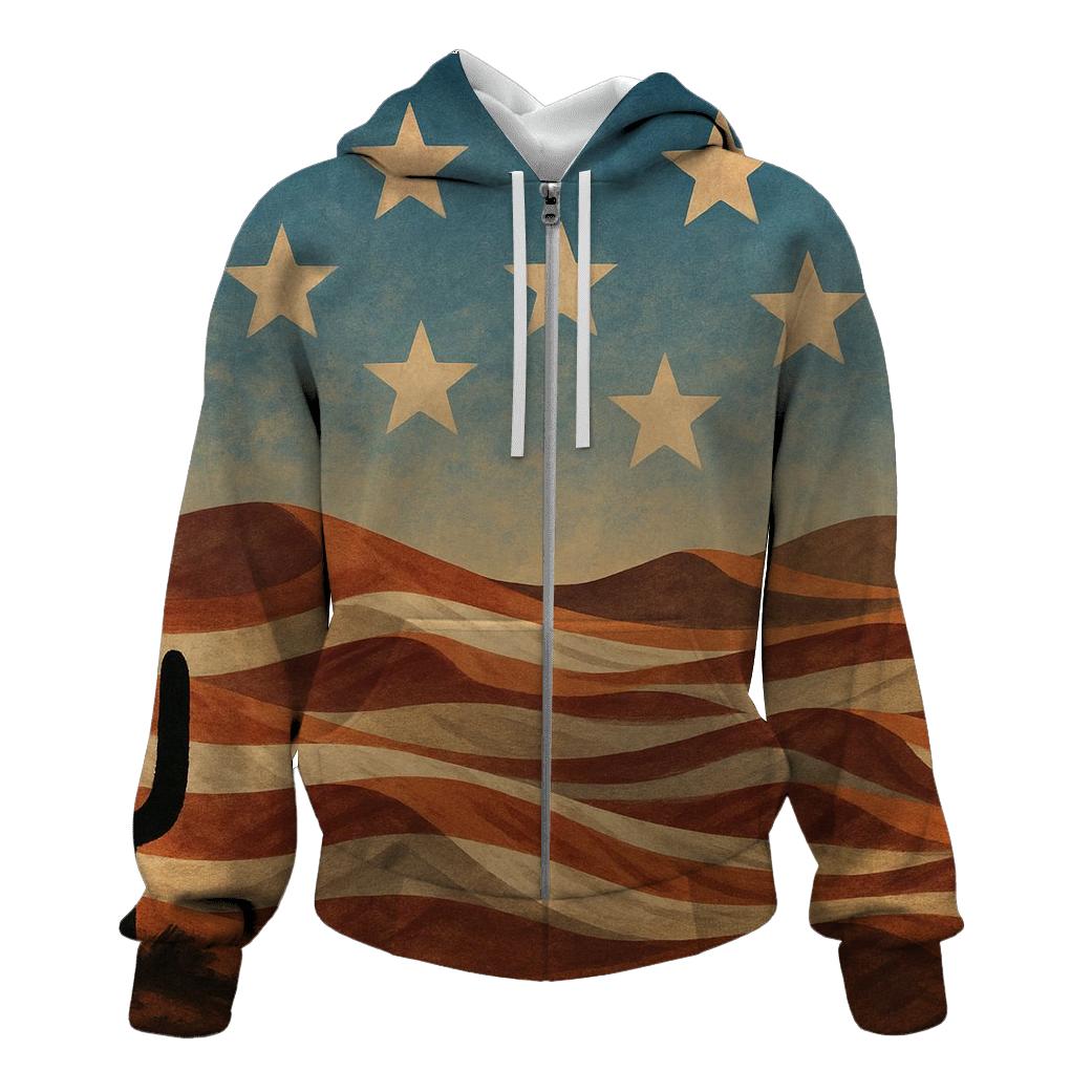 Desert Camo Horizon Flag hoodies fashion