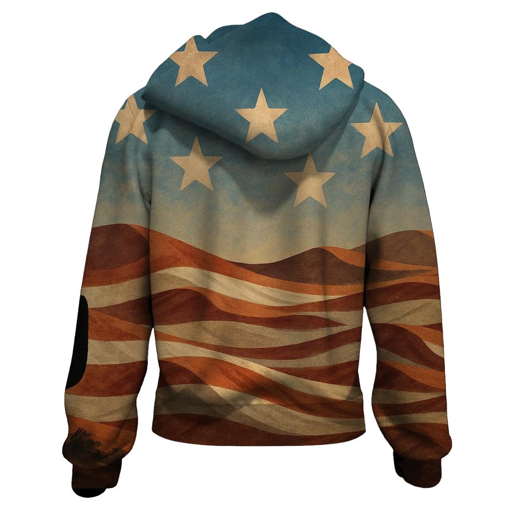 Desert Camo Horizon Flag hoodies fashion